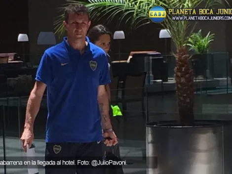 El plantel de Boca llegó a Paraguay