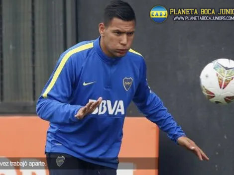 Chávez entrenó aparte