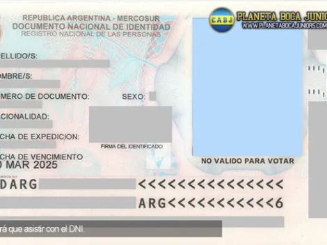 Al Superclásico, con DNI