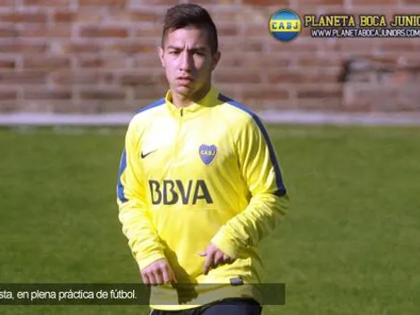 Acosta: "Amo este club, soy hincha y quiero jugar en Boca"