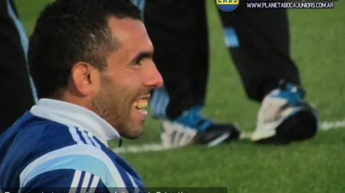 Tevez feliz en la Selección