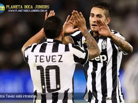 Doblete de Tevez