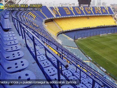 Comenzó la venta de adicionales vs. Zamora