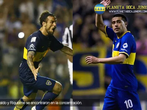 El encuentro entre Riquelme y Osvaldo