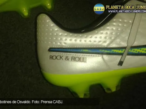 Los botines de Osvaldo para jugar en Boca