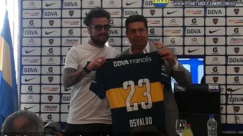 Osvaldo: "Sueño con que me vaya bien con esta camiseta"