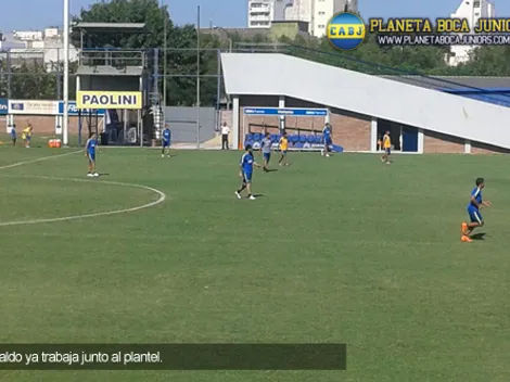 Primera práctica de Osvaldo junto al grupo