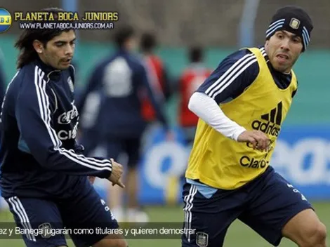 Banega y Tevez se perfilan como titulares