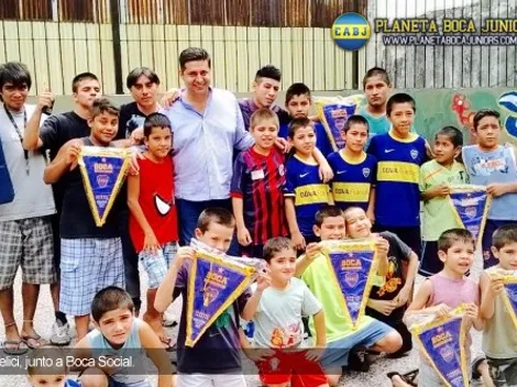 Angelici participó de actividades con BOCA Social