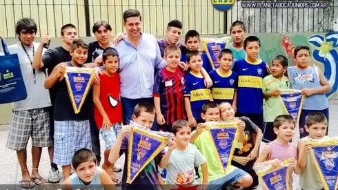 Angelici participó de actividades con BOCA Social