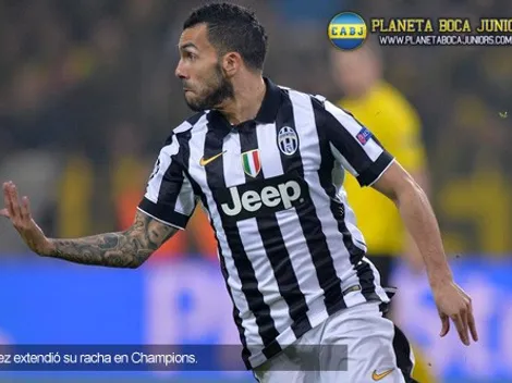 Con dos de Tevez, Juventus pasó a cuartos