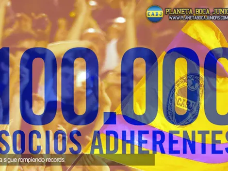 Boca llegó a los 100.000 socios adherentes