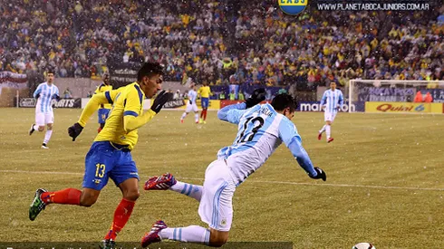 Roncaglia fue titular en el triunfo de Argentina