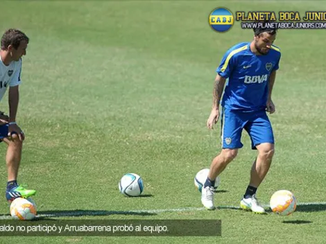 Sin Osvaldo, Arruabarrena probó a un posible equipo