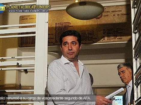 Angelici renunció a la vicepresidencia de AFA