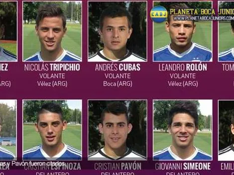 Cubas y Pavón, al Mundial Sub 20