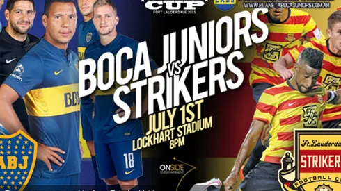 Boca Juniors vs. Strikers FC, televisado
