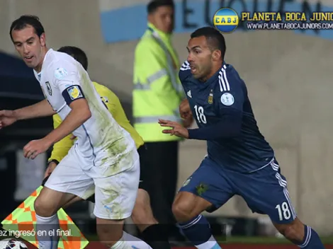 Con algunos minutos de Tevez, Argentina derrotó a Uruguay
