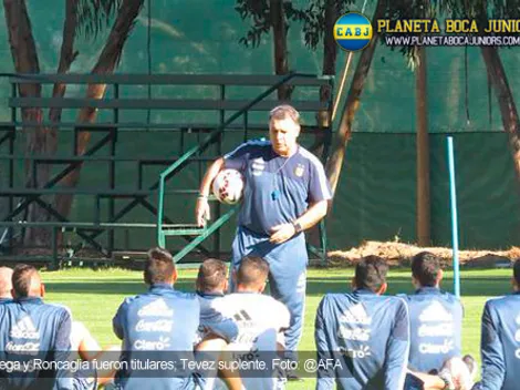 Roncaglia y Banega, titulares en el primer once