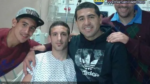 Riquelme también visitó a Ham