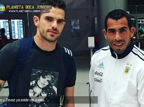 Gago y Tevez ya volvieron al país