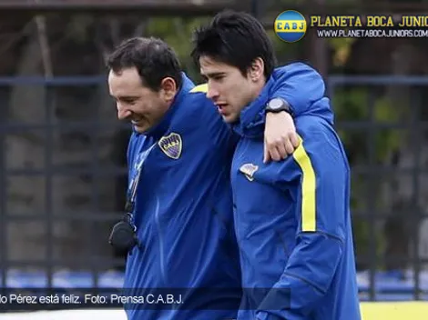 Pérez: "Me da mucha tranquilidad y felicidad ser jugador de Boca"