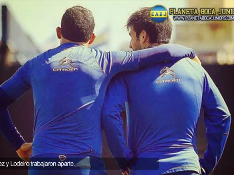 Ensayo de fútbol sin Tevez ni Lodeiro