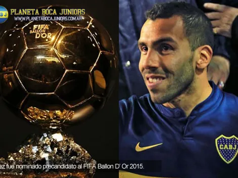 Tevez, precandidato al Balón de Oro