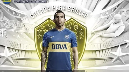 Tevez presentó la nueva camiseta de Boca