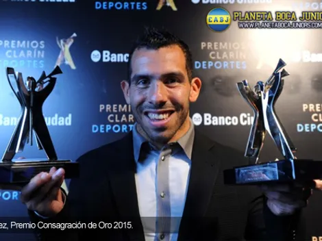 Tevez, Premio Consagración de Oro 2015