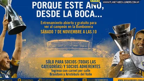 El entrenamiento del sábado, abierto para los socios