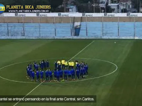 Boca se entrenó sin Carlitos