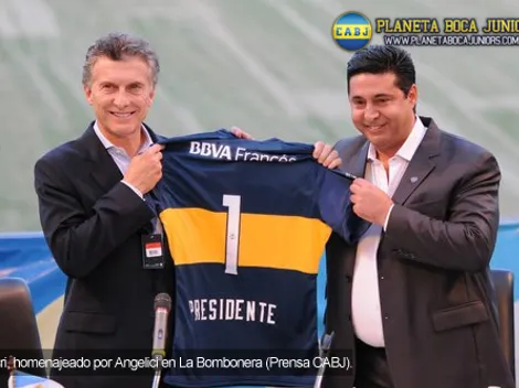 Homenaje a Macri en La Bombonera