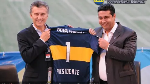 Homenaje a Macri en La Bombonera