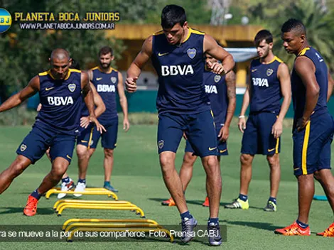 Mientras tanto, en Ezeiza entrenaron