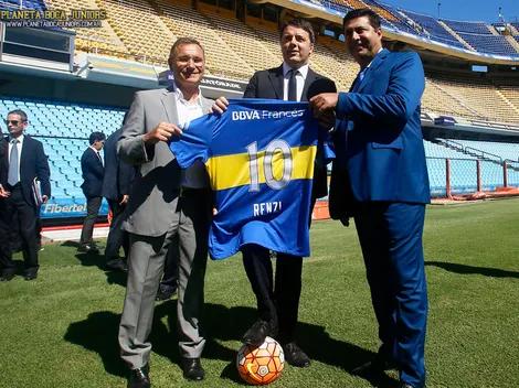 El Primer Ministro de Italia visitó La Bombonera