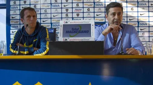 Angelici: "Mas allá del resultado de hoy, Arruabarrena va a seguir siendo DT"
