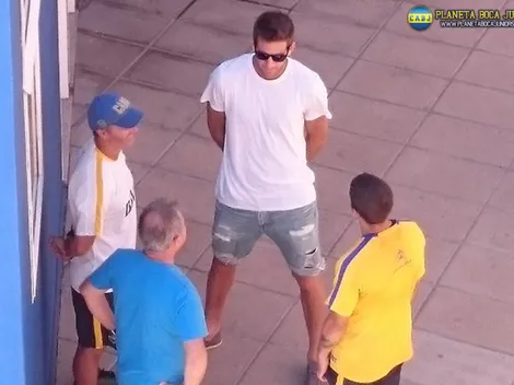 Del Potro, de visita en el club