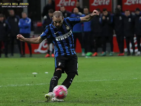 Palacio falló y el Inter quedó afuera