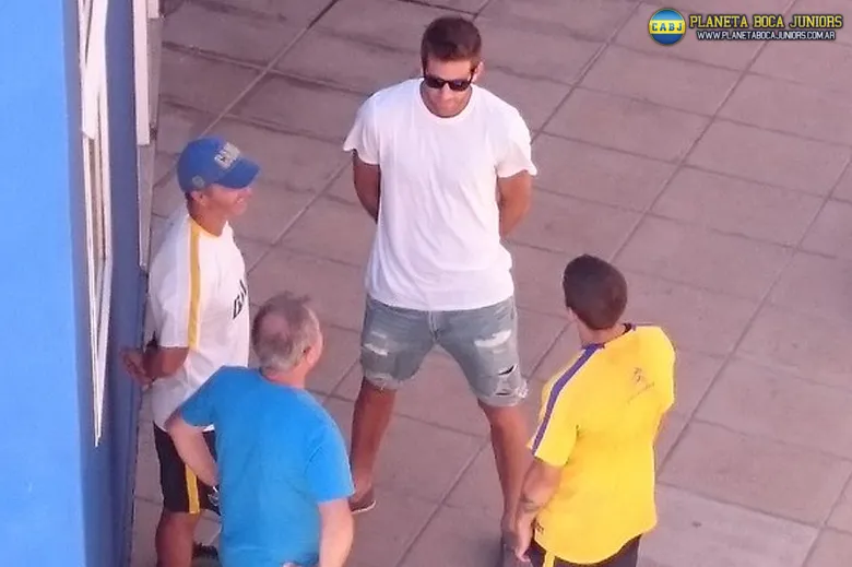 Del Potro pasó por Boca.