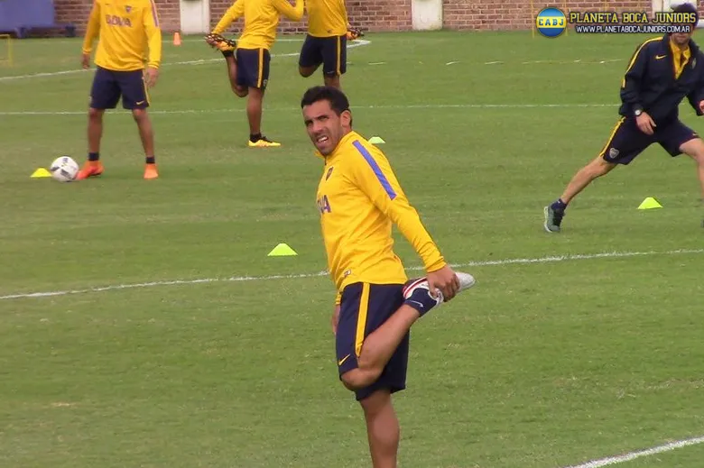 Tevez trabajó aparte.