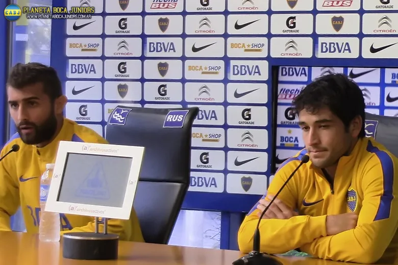 Peruzzi y Lodeiro hablaron con la prensa.