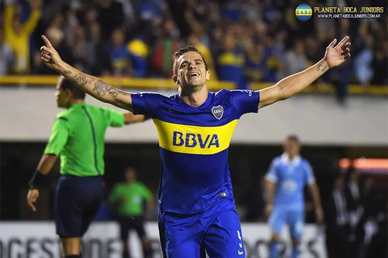 Gago anotó el primero del Xeneize. Foto: Prensa C.A.B.J.