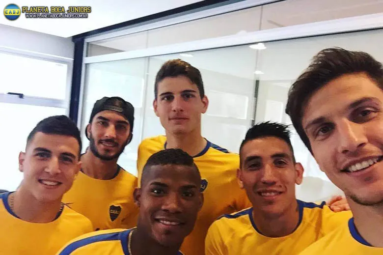 Axel, junto a los demás refuerzos. Foto: Prensa CABJ.