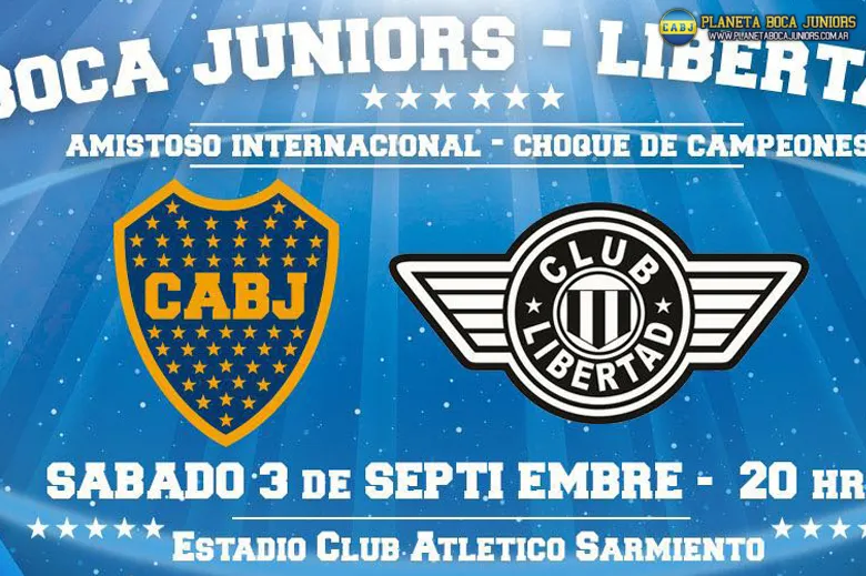 Boca enfrentará a Libertad en Chaco.