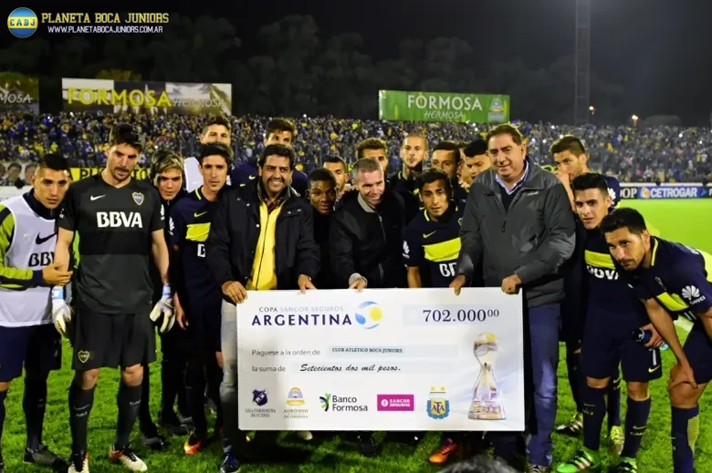 La Copa Argentina le otorgó $702.000 al Xeneize. Foto: Prensa Copa Argentina.