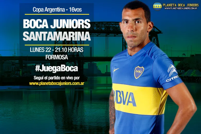 Boca Juniors se mide con Santamarina.