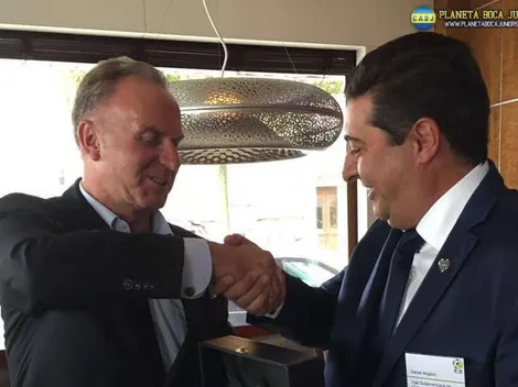 El "Tano" invitó a Rummenigge e Infantino a la Liga Sudamericana de Clubes
