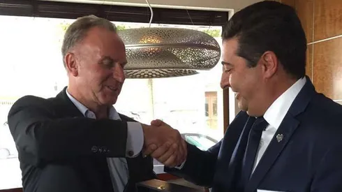 El "Tano" invitó a Rummenigge e Infantino a la Liga Sudamericana de Clubes