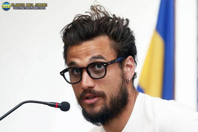 Daniel, el día de su llegada a Boca.